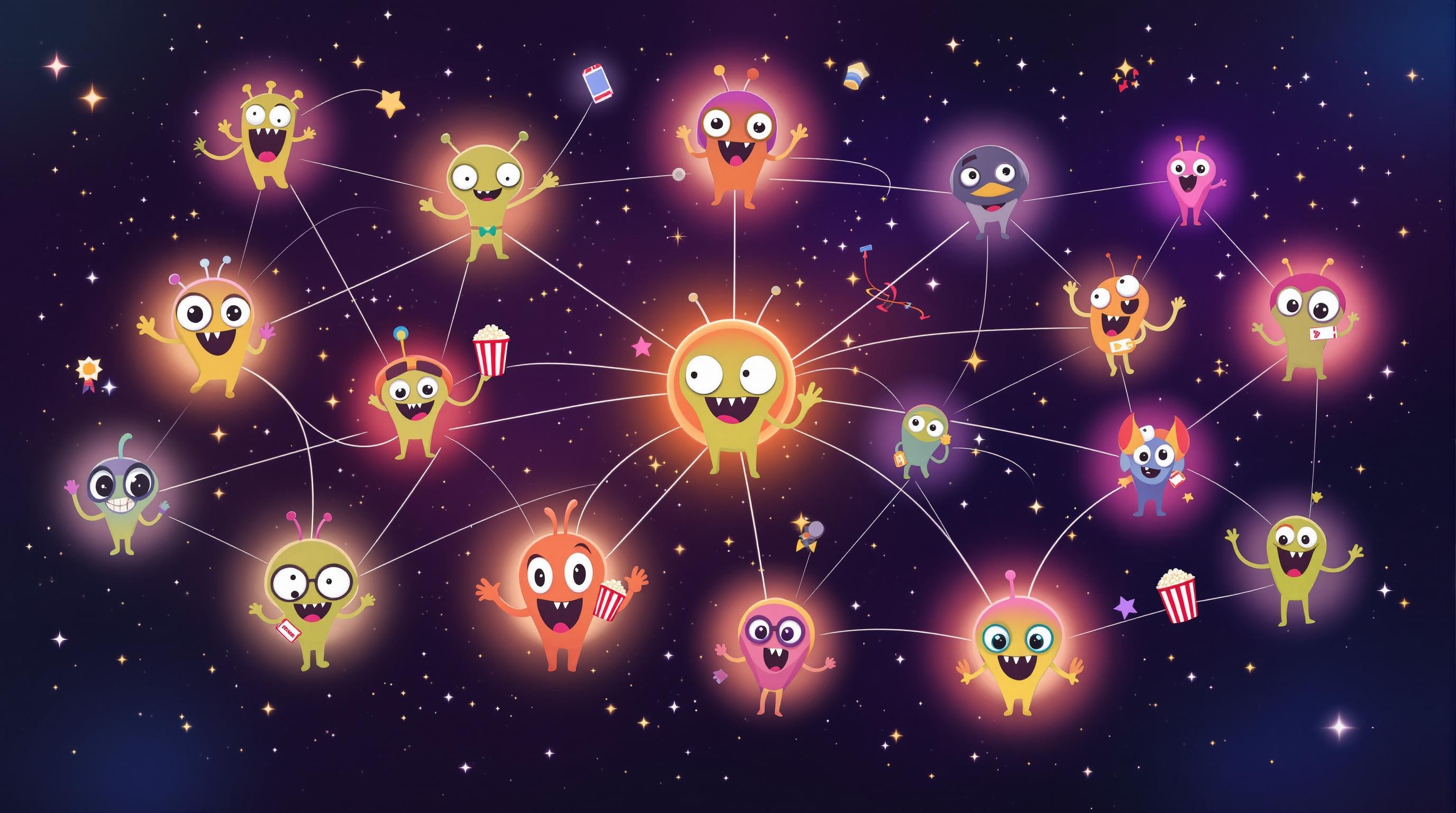 Connected Movie-loving Aliens